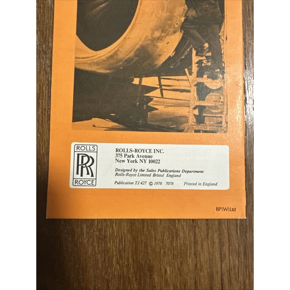 The Jet Engine by Rolls-Royce Aviation Brochure 1978